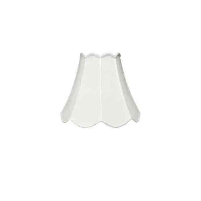 White Silk Lamp Shades,  8 inch - paxton hardware ltd