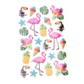 Wild Pink Flamingo Foil Fun Stickers, 24-Piece