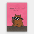 Woke Up Awesome Canvas — Canvas Vertical #01