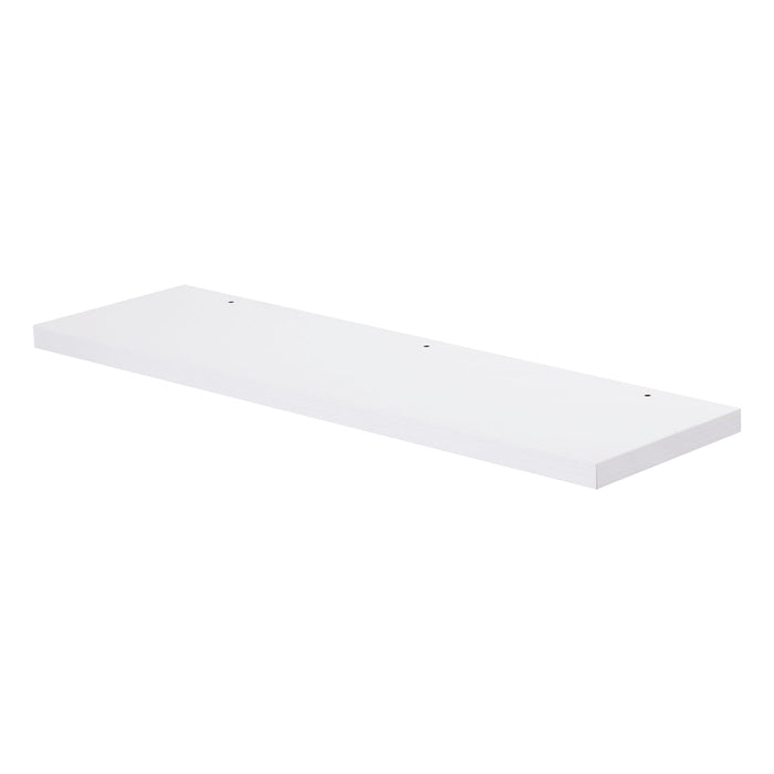 Wood Finish Mirror Shelf, Wall Mount, White, ZEN Collection by DAX