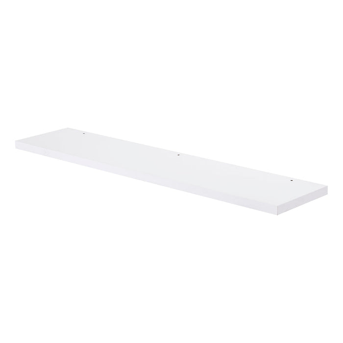 Wood Finish Mirror Shelf, Wall Mount, White, ZEN Collection by DAX