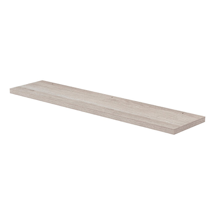 Wood Finish Mirror Shelf, Wall Mount, White, ZEN Collection by DAX
