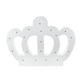 Wooden LED Crown, White, 11-1/4-Inch