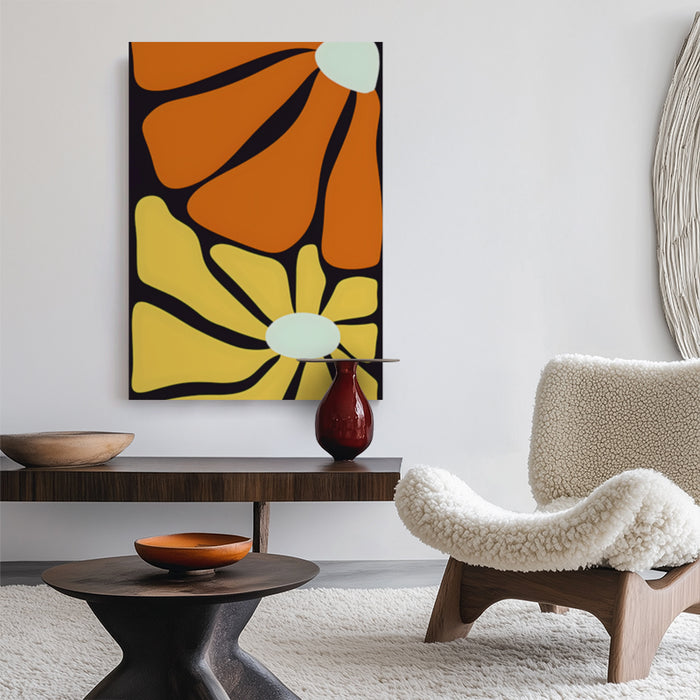 Yellow Flowers Canvas
