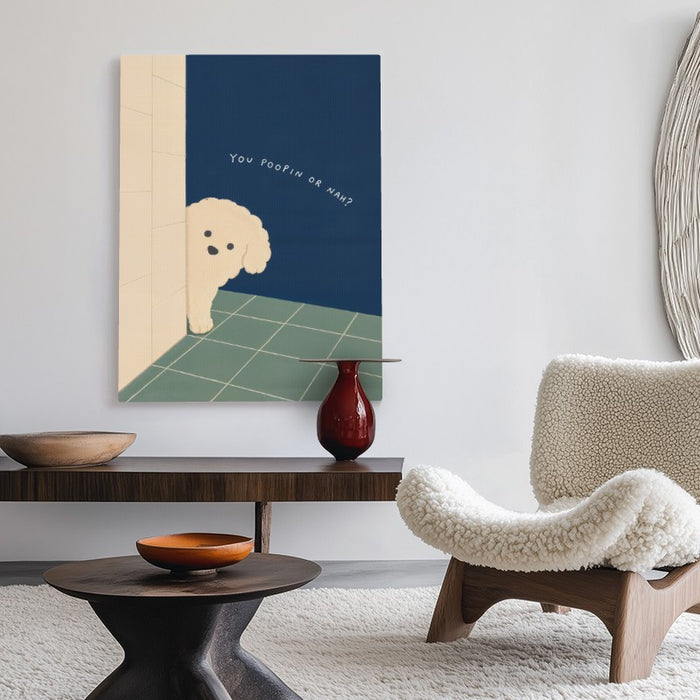 You Poopin Or Nah Canvas — Canvas Vertical #02
